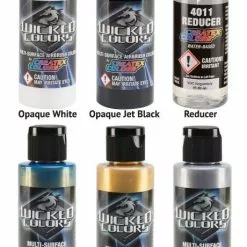 Createx Wicked Colors Airbrush Paint OPAQUES N METALLICS