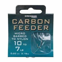 Drennan Carbon Feeder - Nylon Onderlijn 35cm.