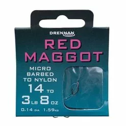 Drennan Red Maggot - Nylon Onderlijn 35cm.