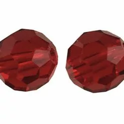 Faceted Glass Beads Red | 10pack