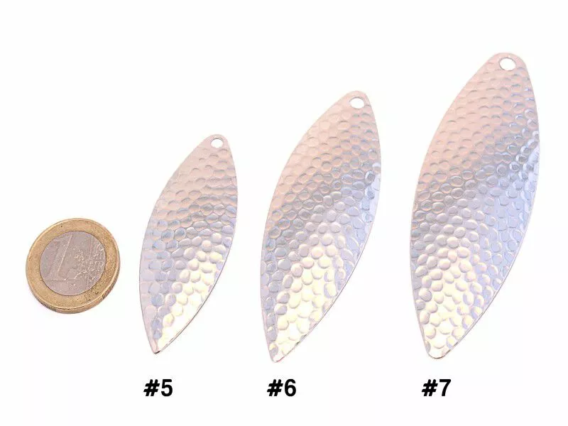 Spinnerbladen Willowleaf Hammered